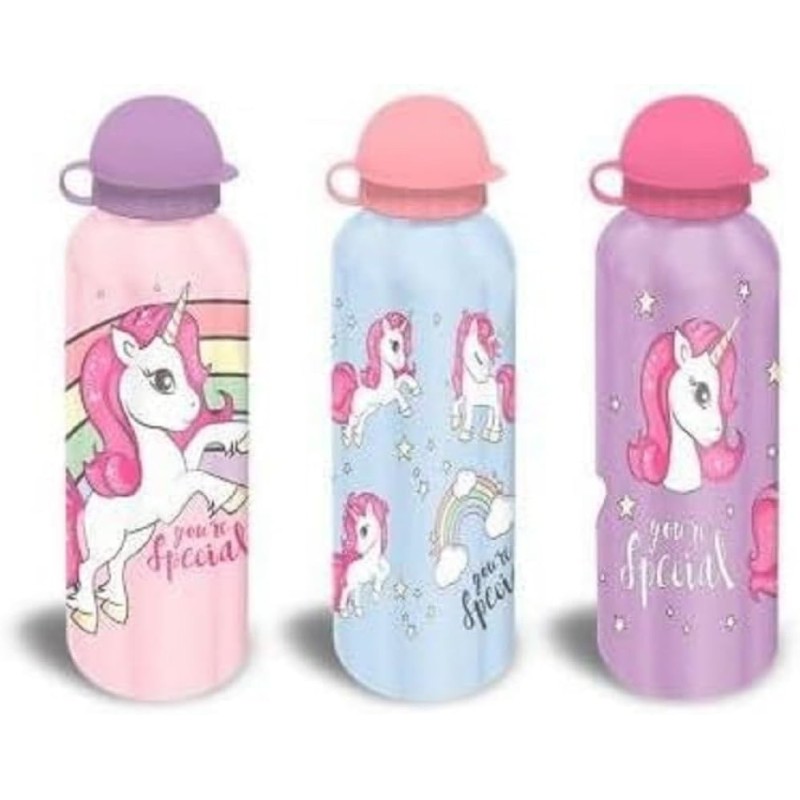 BOTELLA ALUMINIO UNICORNIO 500M