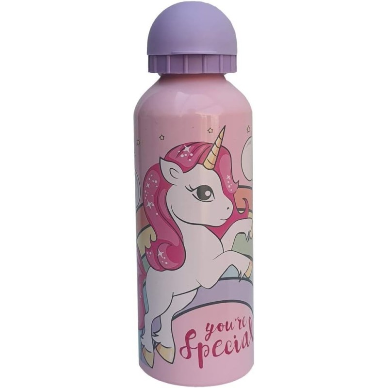 BOTELLA ALUMINIO UNICORNIO 500M