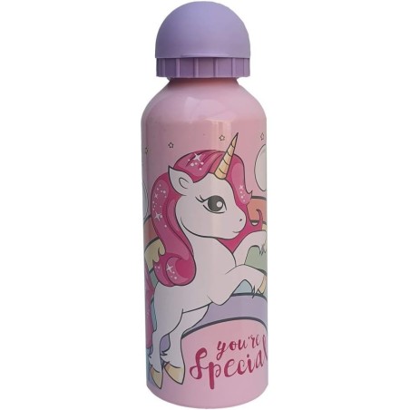 BOTELLA ALUMINIO UNICORNIO 500M