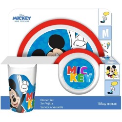 Set Plato Bowl Y Vaso Mickey 2