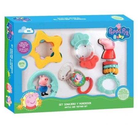 Set morderdor y sonajero de Peppa Pig co