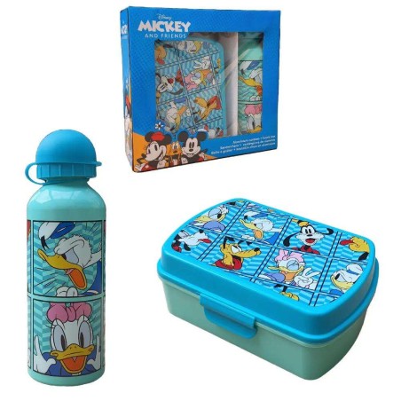 Mickey Set Sandwichera y Cantimplora Alu