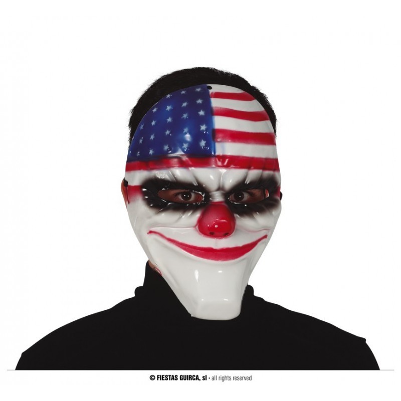 MASCARA PAYASO AMERICA PVC