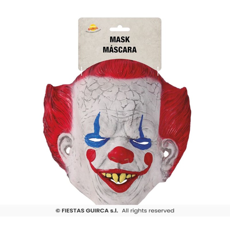 MASCARA PAYASO SINIESTRO LATEX