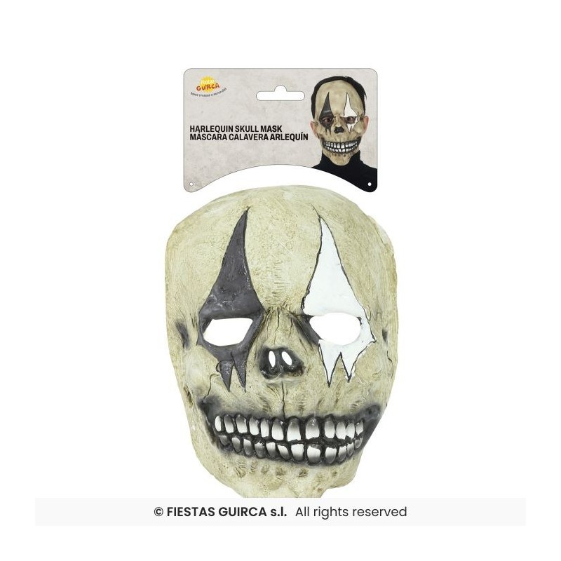 MASCARA CALAVERA ARLEQUIN LATEX
