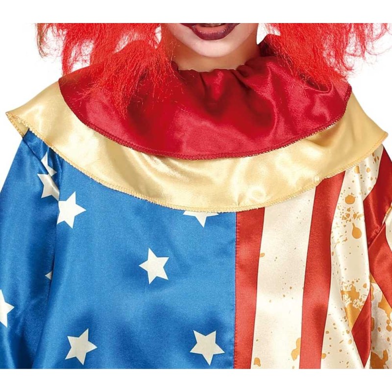 DISFRAZ PAYASO PATRIOT CLOWN 10-12 Años
