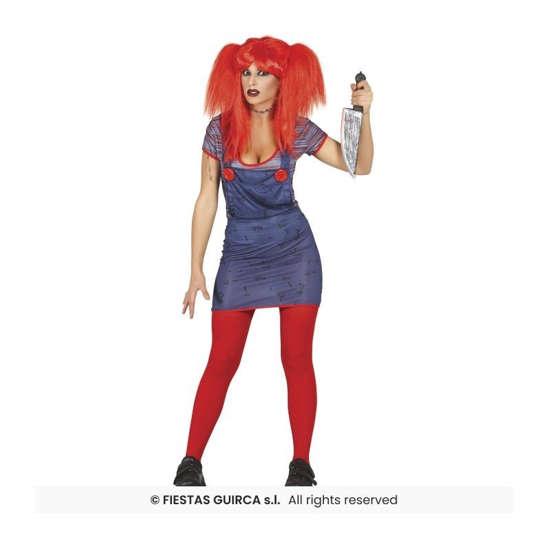 DISFRAZ CHUCKY MUJER RAG DOLL (M)
