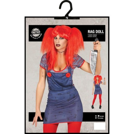 DISFRAZ CHUCKY MUJER RAG DOLL (M)