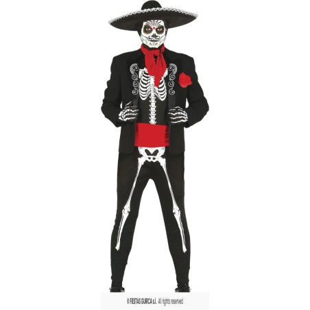 DISFRAZ MEXICANO ESQUELETO MARIACHI (L)