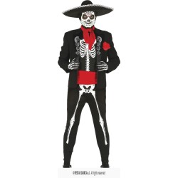 DISFRAZ ESQUELETO MEXICANO MARIACHI (M)