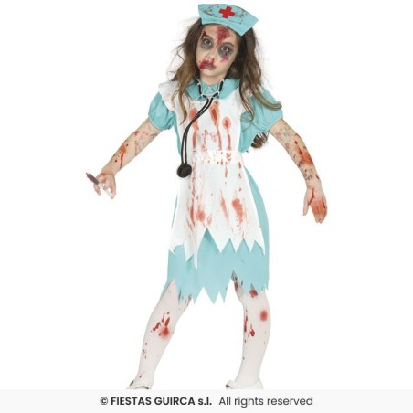 DISFRAZ ENFERMERA ZOMBIE 10-12 Años