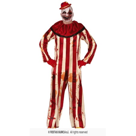 DISFRAZ PAYASO ASESINO STRIPED (M)