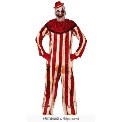 DISFRAZ PAYASO ASESINO STRIPED (L)