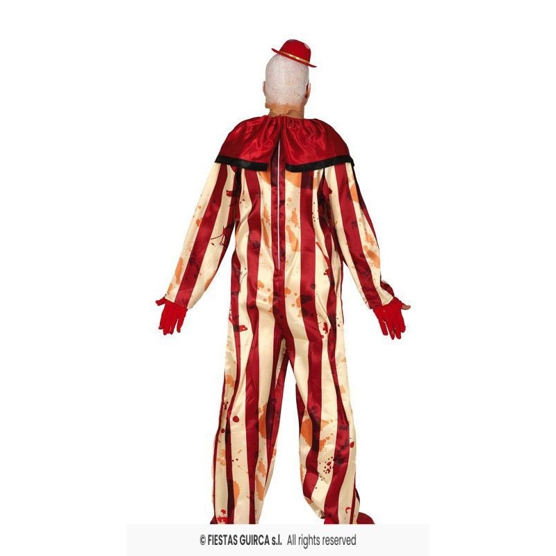 DISFRAZ PAYASO ASESINO STRIPED (M)