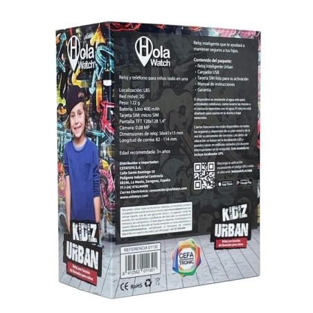 Reloj Inteligente Hola Watch "Urban" Bla