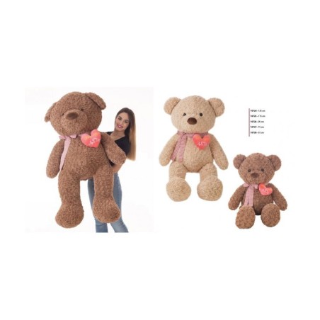 Peluche Oso old corazón 95 cm (surtido)