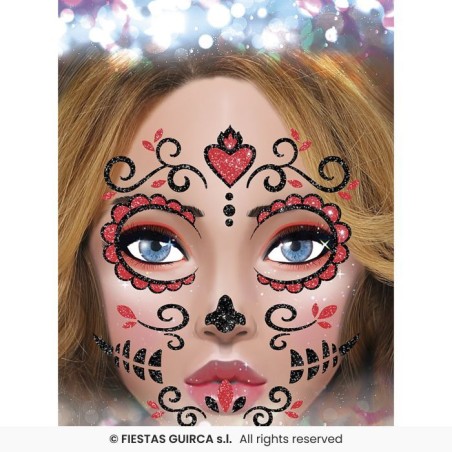 CATRINA GLITTER FACE, 20X20 CMS.