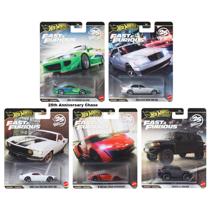 Hot Wheels Fast & Furious 25 Aniversario