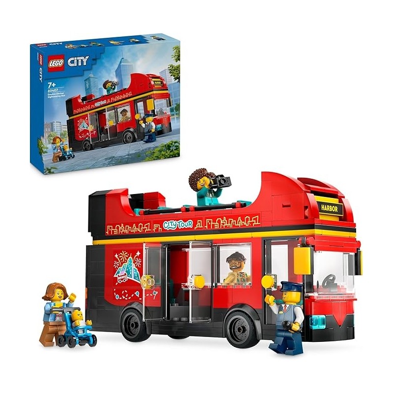Autobús Turístico Rojo de Dos Plantas