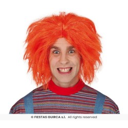 PELUCA NARANJA CHUCKY MUÑECO DIABOLICO 2