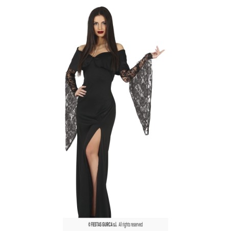 DISFRAZ VIUDA NEGRA MORTICIA XL 44-46