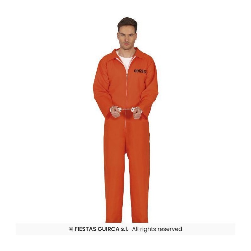 DISFRAZ CONVICTO PRESO NARANJA (XL)