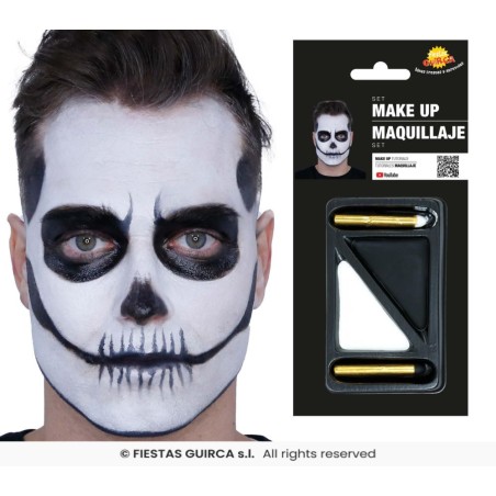 Blister maquillaje blanco y negro 2barra