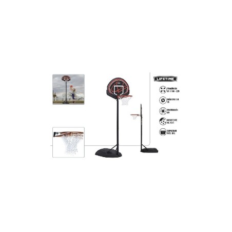LIFETIME CANASTA BASKET PORT. AJUSTABLE
