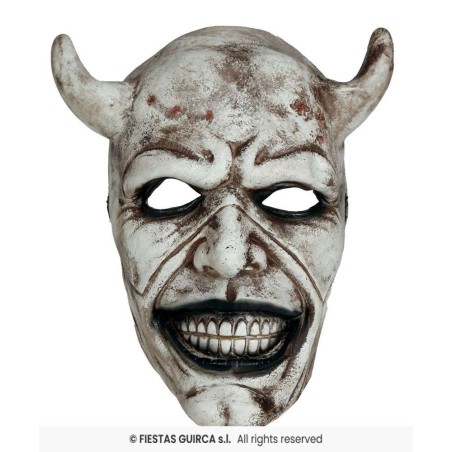 Mascara demonio blanco, latex