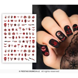 sticker para uñas sangriento  2