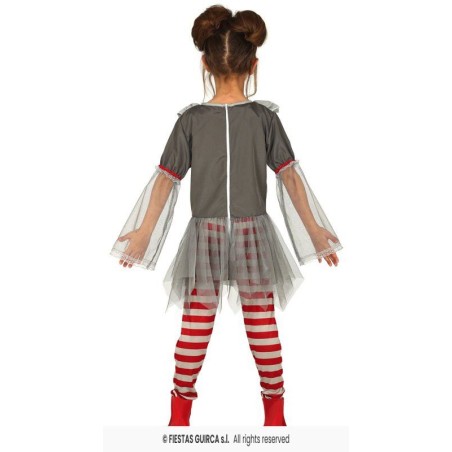 DISFRAZ PAYASA IT BAD CLOWN GIRLS  5-6 A