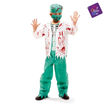 DISFRAZ CIRUJANO ESQUELETO ZOMBIE 5-6 AÑ