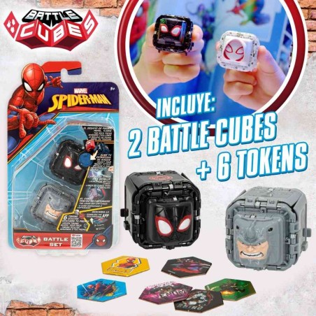 SPIDERMAN-BLISTER 2 BATTLE CUBES 3/S - D