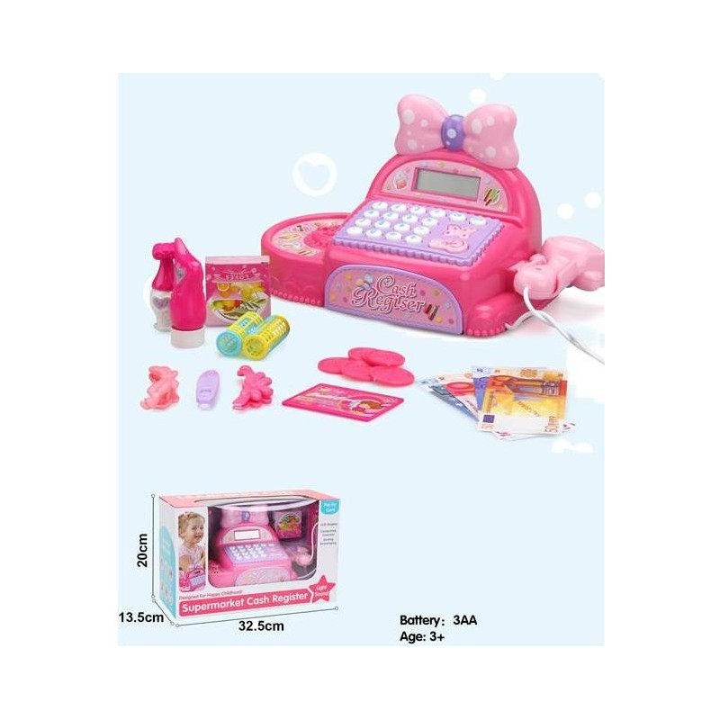 CAJA REGISTRADORA LAZO ROSA