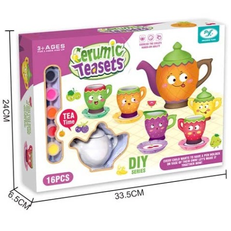 Set de Tazas de Té para Decorar – Cerámi