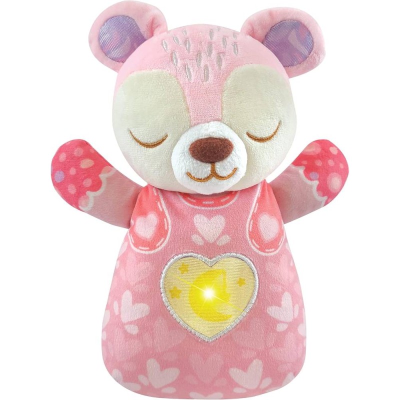 Peluche de cuna Osito melodías rosa