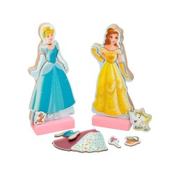 PRINCESAS VESTIDOS DE MADERA MAGNETICOS  2