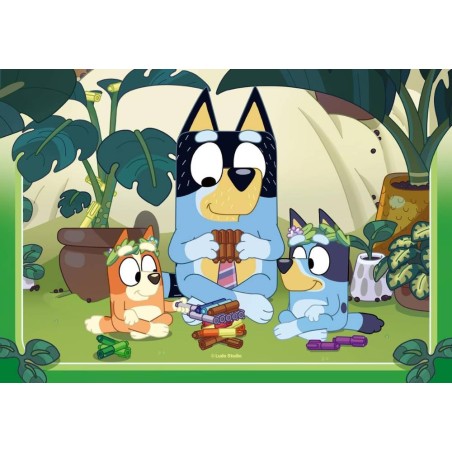 Bluey, 3 Puzzles de 49 piezas