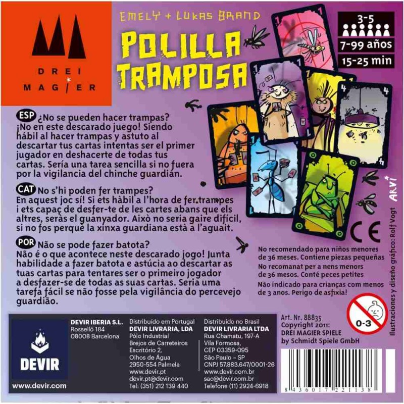 Polilla Tramposa Devir – Juego de Mesa 