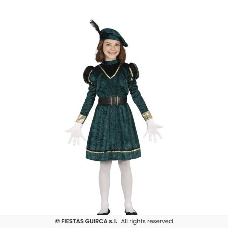 DISFRAZ PAJE VERDE 7-9 AÑOS