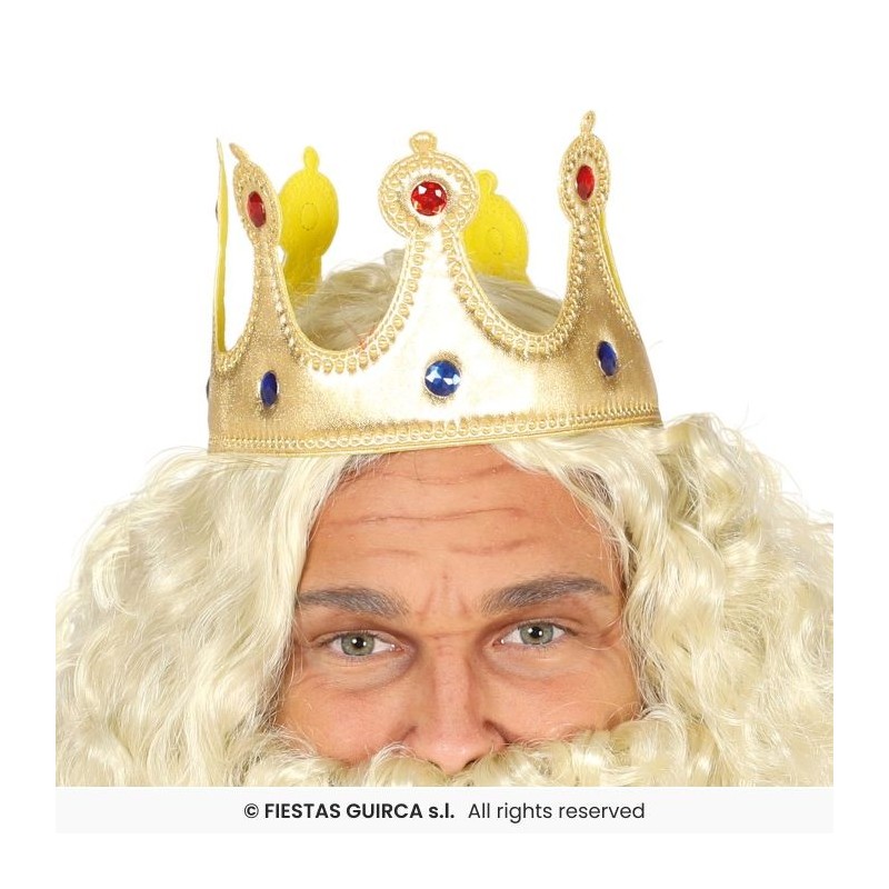 CORONA REY TELA ORO 