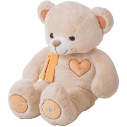 Peluche Oso valentin beig    55 cm