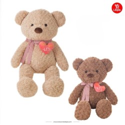 Peluche Oso old corazón   75 cm 2 col.- 2