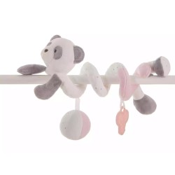 Espiral baby panda rosa 25cm 2