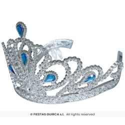 DIADEMA PLATA PIEDRAS AZULES 2