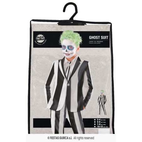 DISFRAZ GHOST SKELETON BEATLE JUICE 10-1
