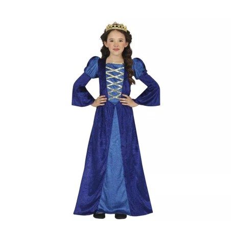 DISFRAZ MEDIEVAL DAMA AZUL 10-12 Años