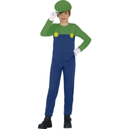 DISFRAZ LUIGI MAQUINISTA 10-12 Años