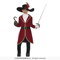 DISFRAZ PIRATA CAPITAN GARFIO 7-9 Años 2