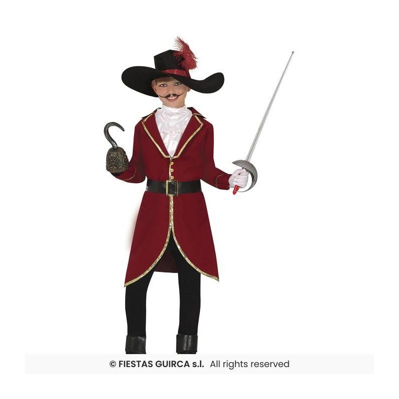 DISFRAZ PIRATA CAPITAN GARFIO 7-9 Años